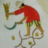 Sujet Malagasy – broderie – Image 9