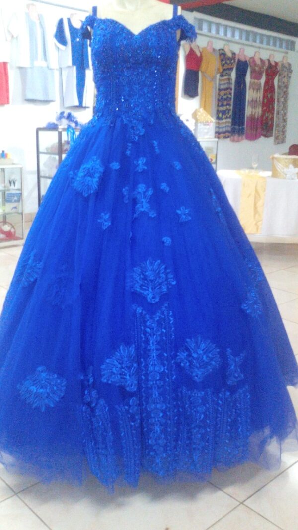 Robe de mariée bleu marine
