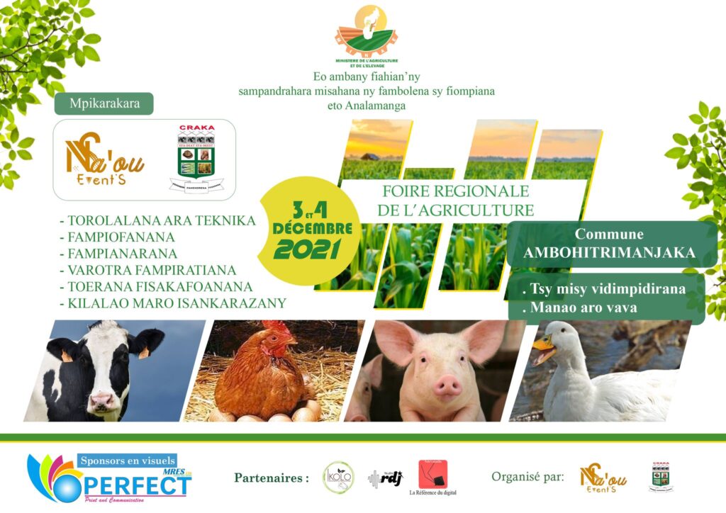 SECURITE ALIMENTAIRE DES PRODUCTEURS AGRICOLES En partenariat avec 4devmada, Tsenako, Na'Sou event's vous invite tous ceux qui s'intéressent au secteur agricole. Pour ceux d'entre vous qui souhaitent suivre des formations sur l'agriculture, cet événement vous est ouvert. Venez nombreux!